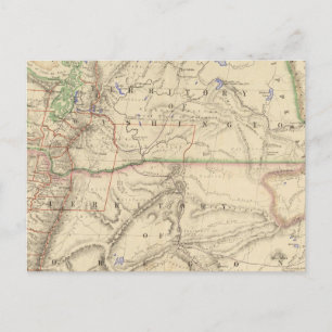 Cartão Postal Territórios de Washington e Oregon
