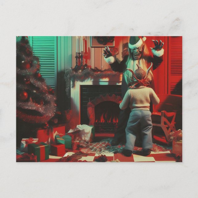Cartão Postal Terror de Natal Retrô (Frente)