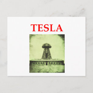 Cartão Postal tesla