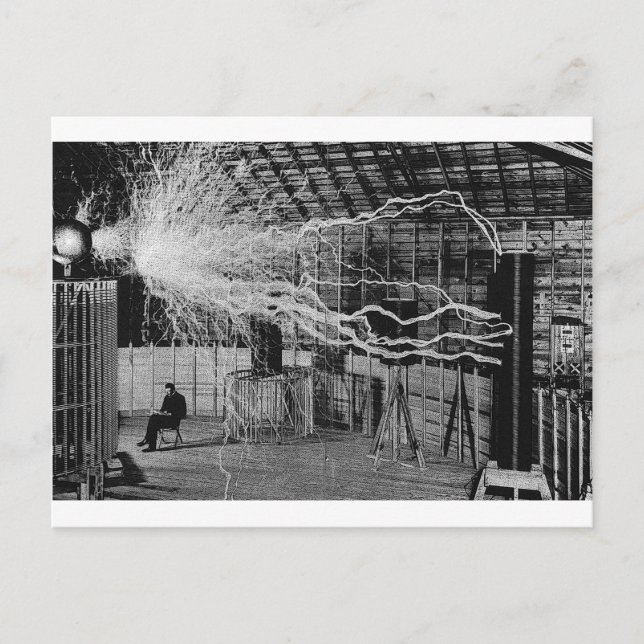 Cartão Postal tesla (Frente)