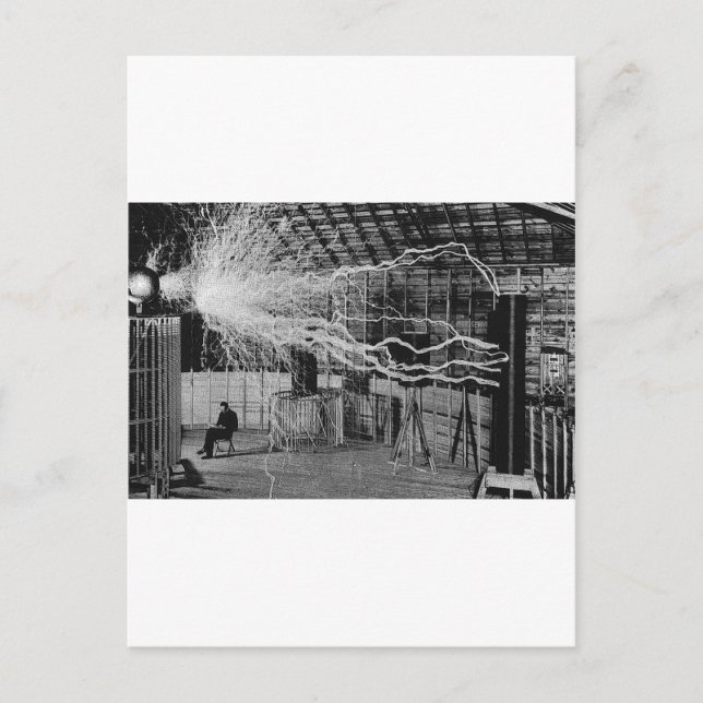 Cartão Postal tesla (Frente)