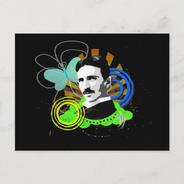 Cartão Postal Tesla (Frente)