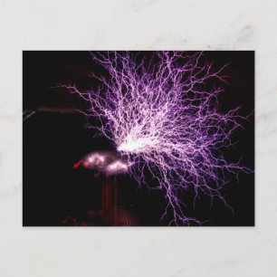 Cartão Postal Tesla Coil Plasma