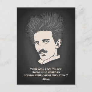 Cartão Postal Tesla - Horror