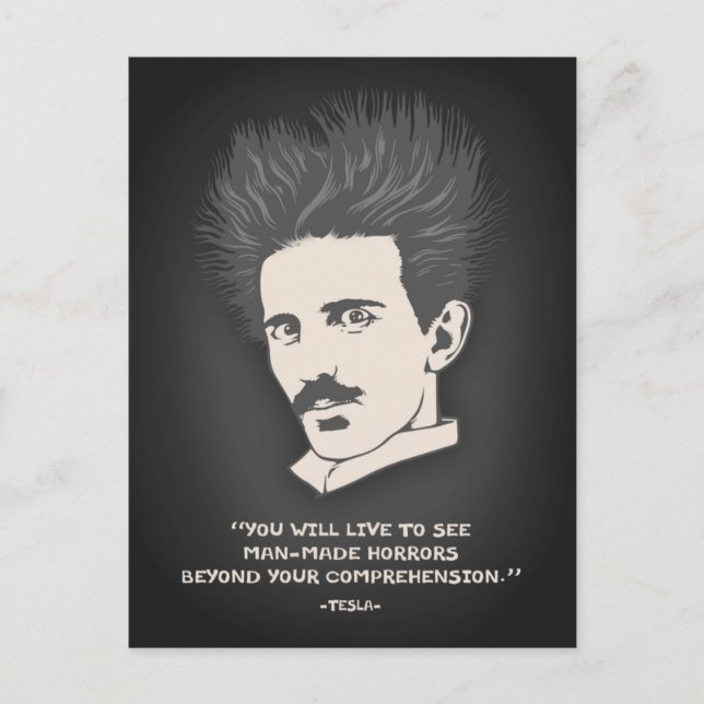 Cartão Postal Tesla - Horror (Frente)