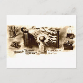 Cartão Postal Tesla Letterhead