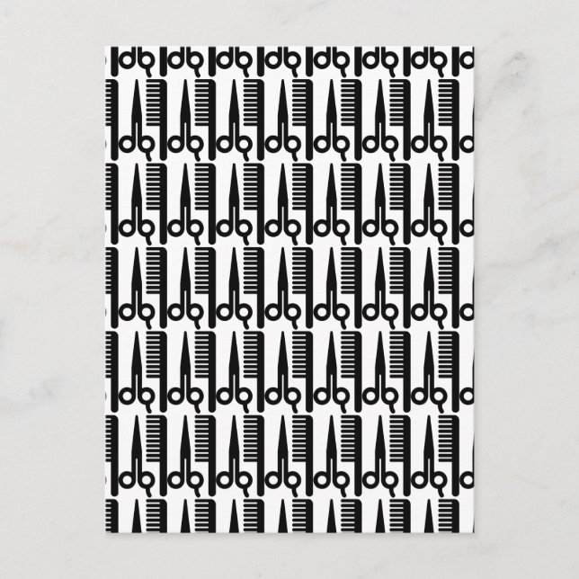 Cartão Postal Tesoura e Comb (Frente)