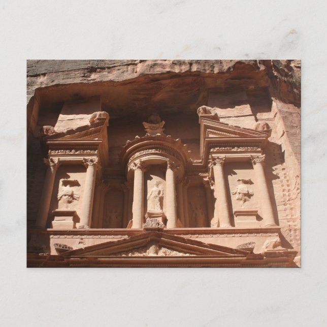 Cartão Postal tesouro de pedra petra (Frente)