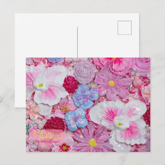 Cartão Postal "Tesouros de Fadas" (Frente/Verso)