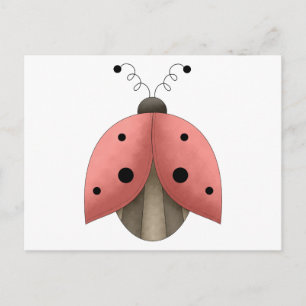 Cartão Postal Tesouros do Jardim Ladybug