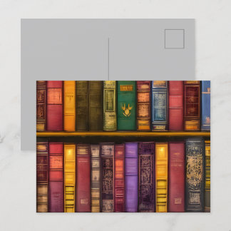 Cartão Postal Tesouros literários - Livros antigos clássicos