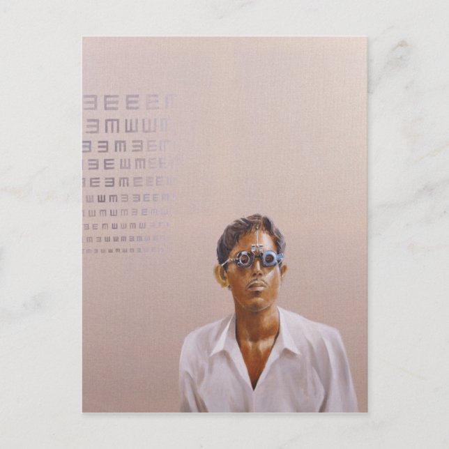 Cartão Postal Teste 3 Medinipur India do olho (Frente)