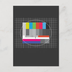 Cartão Postal Teste de roupa de anos 80 da TV 90