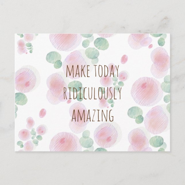 Cartão Postal Teste padrão de flor (Frente)