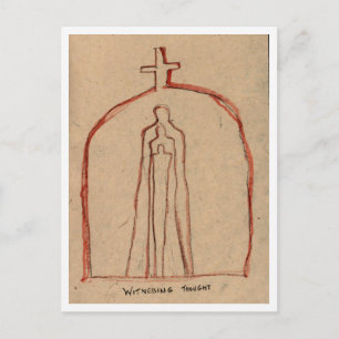 Cartão Postal Testemunhando Pensamentos.