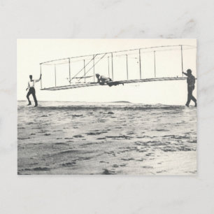 Cartão Postal Testes do Planador dos Irmãos Wright