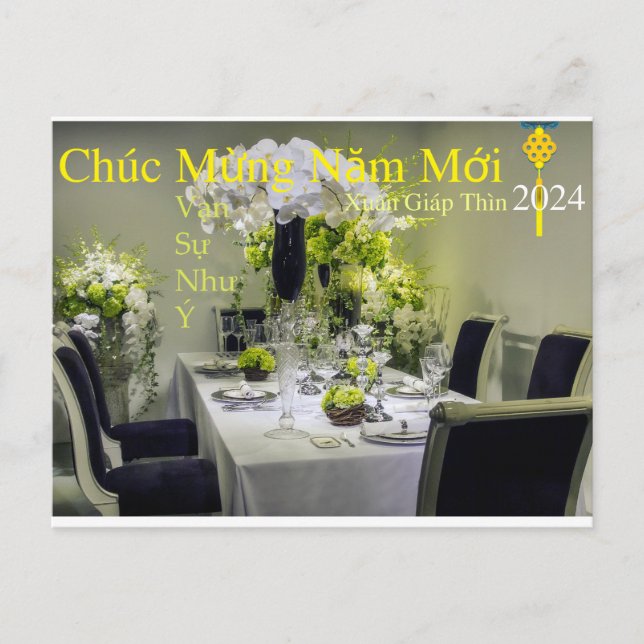 Cartão Postal Tet Chúc Mua Năm Mconsigo Feliz ano novo Xuân 2024 (Frente)