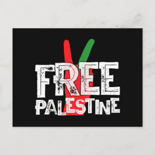 Cartão Postal Teto de cessar-fogo Patriótico Palestino Livre