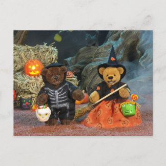 Cartão Postal Teto e Bruxa Dinky Bears