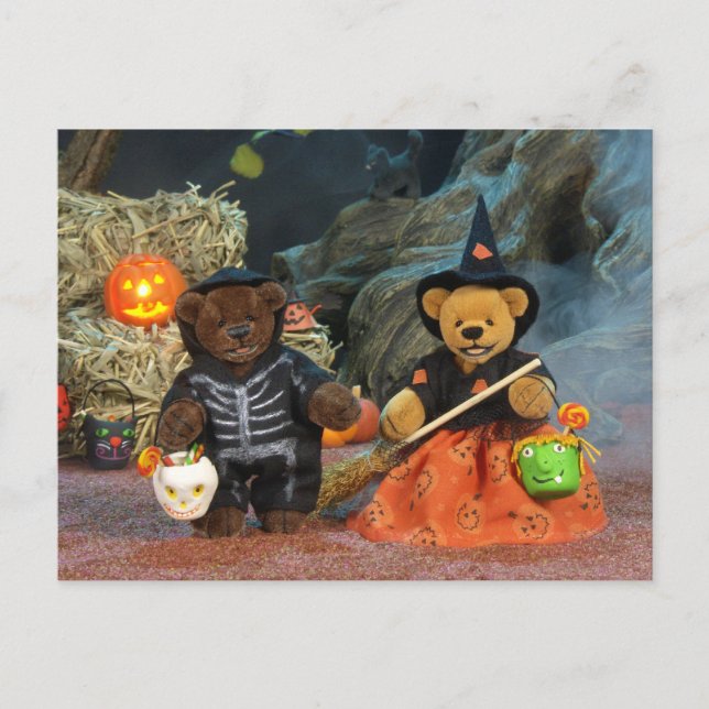 Cartão Postal Teto e Bruxa Dinky Bears (Frente)