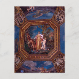 Cartão Postal Teto no Vaticano em Roma, Itália