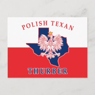 Cartão Postal Texan Turber Polonês