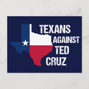 Cartão Postal Texanos contra Ted Cruz Texas Democrat