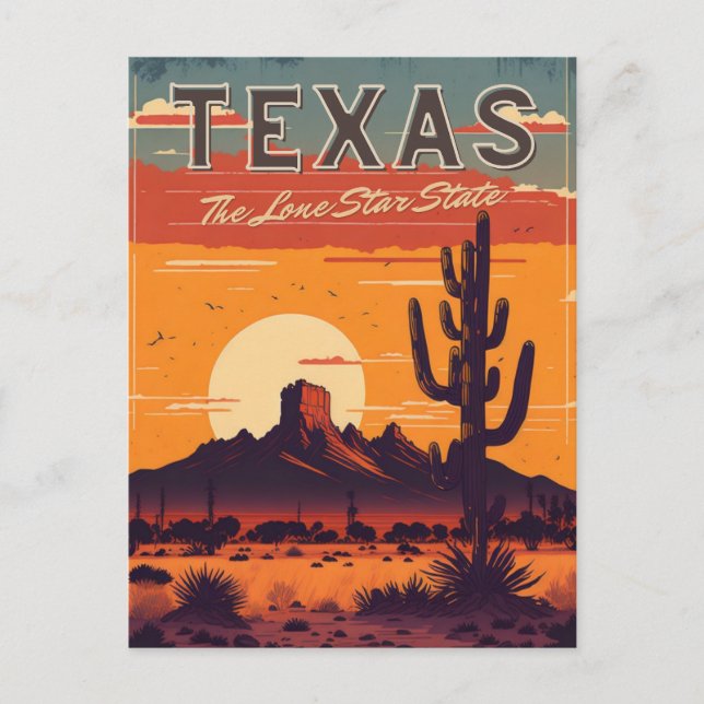 Cartão Postal Texas (Frente)