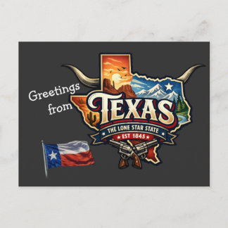 CARTÃO POSTAL TEXAS 