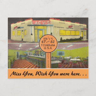 Cartão Postal Texas, a entrada do Lacy, Texarkana