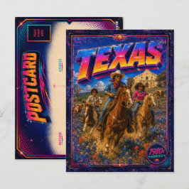 Cartão postal Texas anos 80 Retro