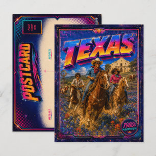 Cartão postal Texas anos 80 Retro