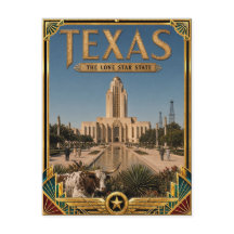 Texas Arte Deco Vintage Idade Dourada