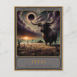 Cartão Postal Texas | Cartão-postal de arte gótica