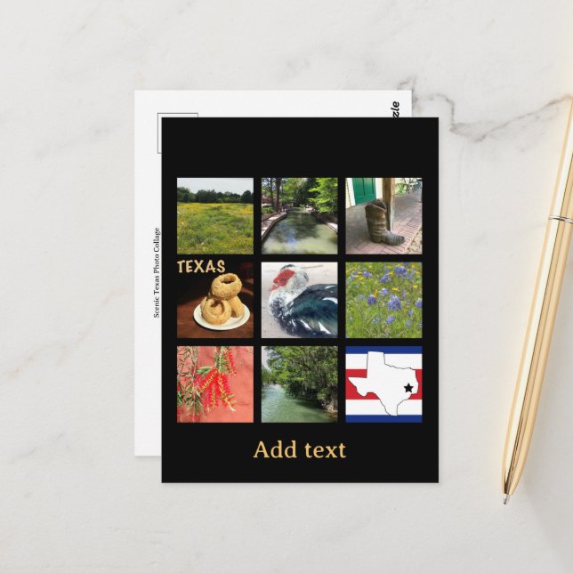 Cartão Postal Texas Cênico (Frente/Verso In Situ)