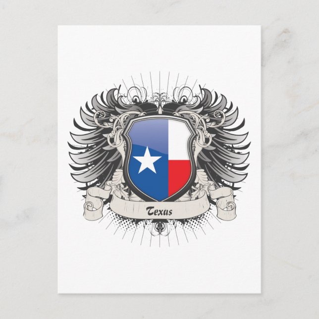 Cartão Postal Texas Crest (Frente)