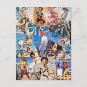 Cartão Postal Texas Eclectic : Coleção de Cowgirl Nº 1