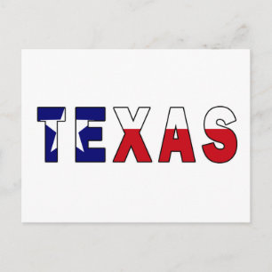 Cartão Postal Texas Flag