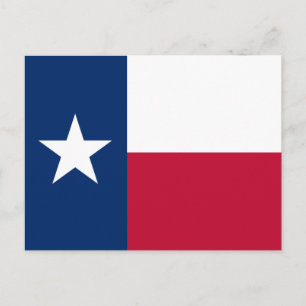 Cartão Postal Texas Flag