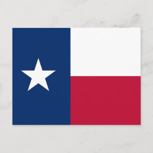 Cartão Postal Texas Flag