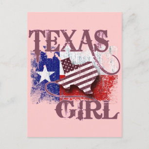 CARTÃO POSTAL TEXAS GIRL