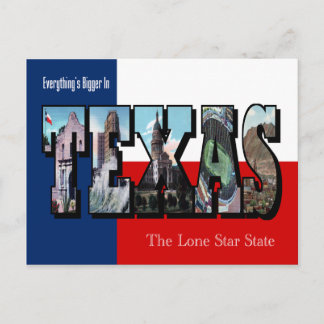 Cartão Postal TEXAS - Letra grande postal