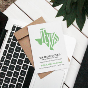 Cartão Postal TEXAS Movimentamos novo endereço Novo Cartão-Pos