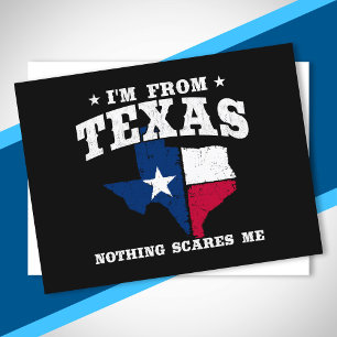 Cartão Postal Texas Pride - Meme do Texas - Bandeira do Estado d