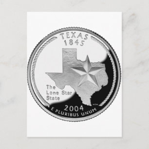 Cartão Postal Texas Quarter