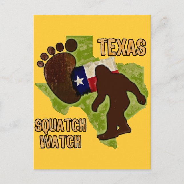 Cartão Postal Texas Squatch Watch (Frente)