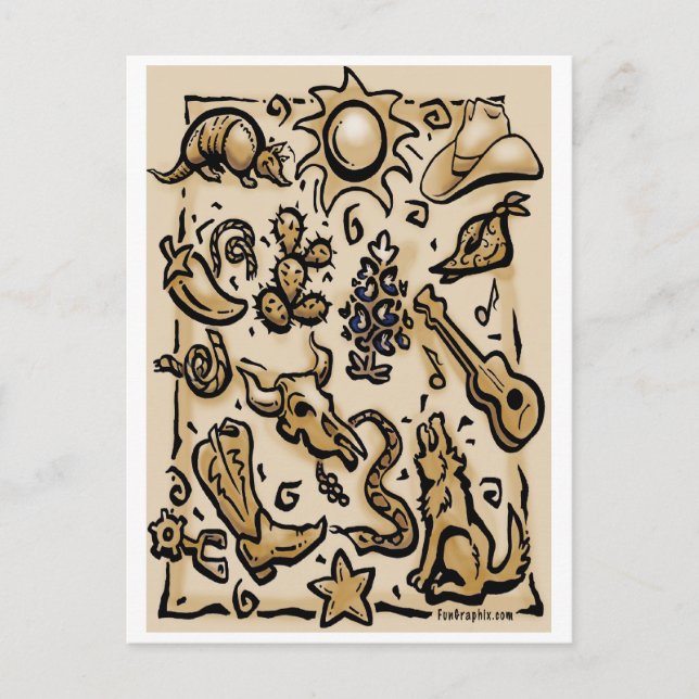 Cartão Postal Texas Thang (Frente)