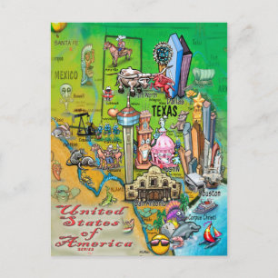 Cartão Postal Texas USA