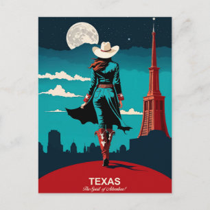 Cartão Postal Texas Viagem: O Espírito da Aventura