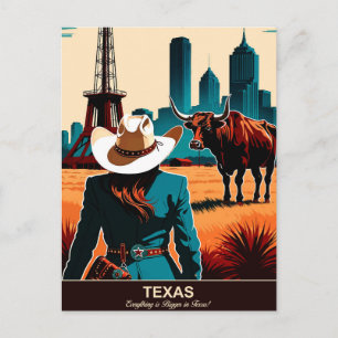 Cartão Postal Texas Viagem: Tudo é maior no Texas